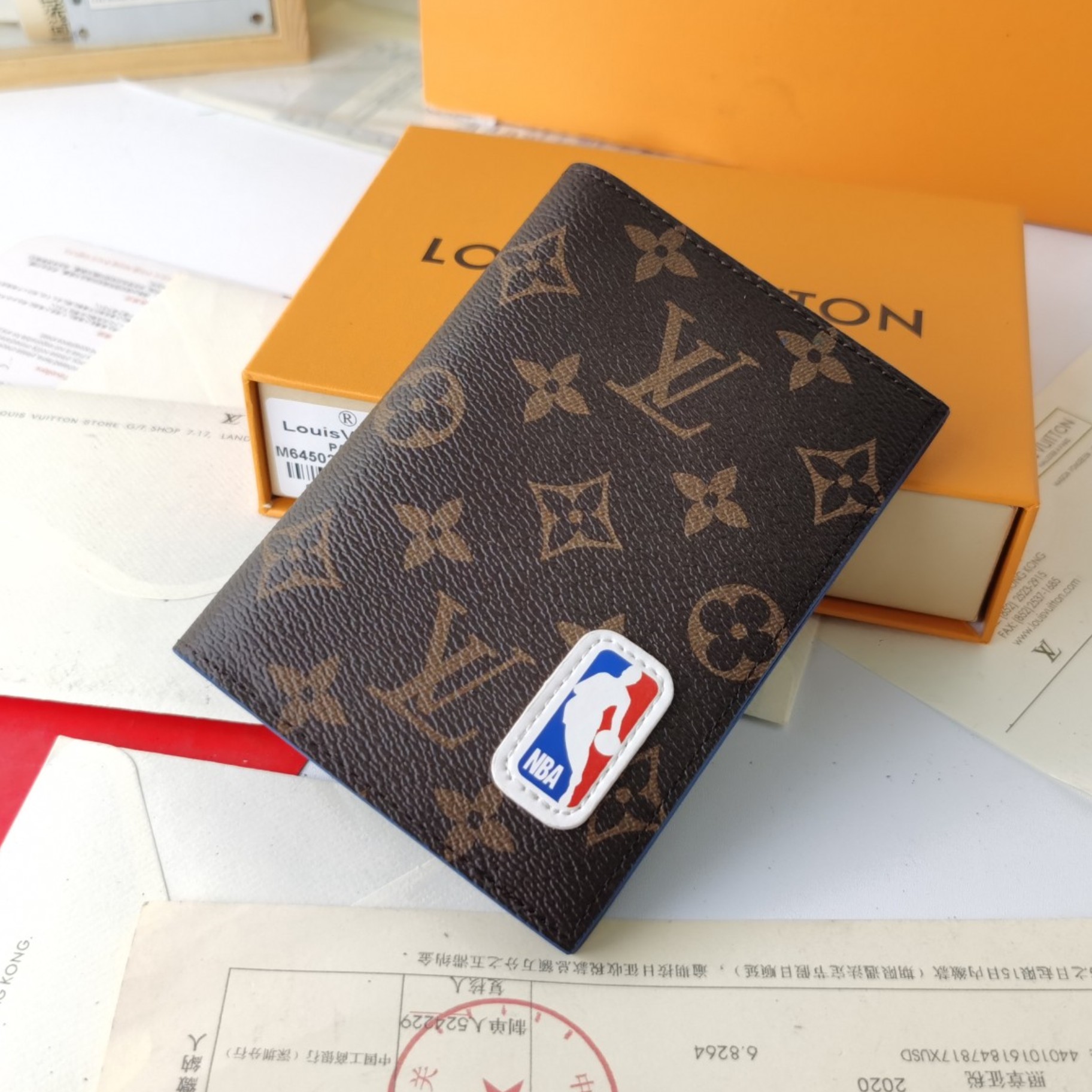 Designer Monogram Bag x NBA Virgil Abloh Pocket Organizer Wallet - Gorchic - $60.99