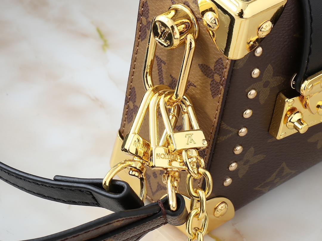 Designer Monogram Slim Trunk Monogram Canvas Bag - Gorchic - $122.99