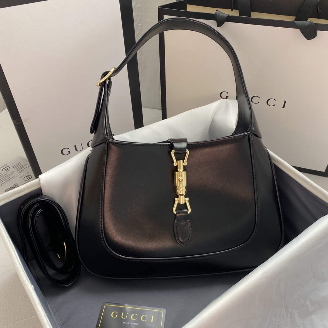 Double-G Jackie 1961 small shoulder bag-Black - Bag - Gorchic - $124.99