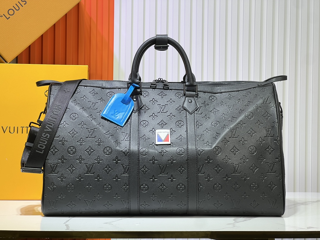 Designer Monogram Keepall Bandoulière 50 Black- Bag - Gorchic - $165.99