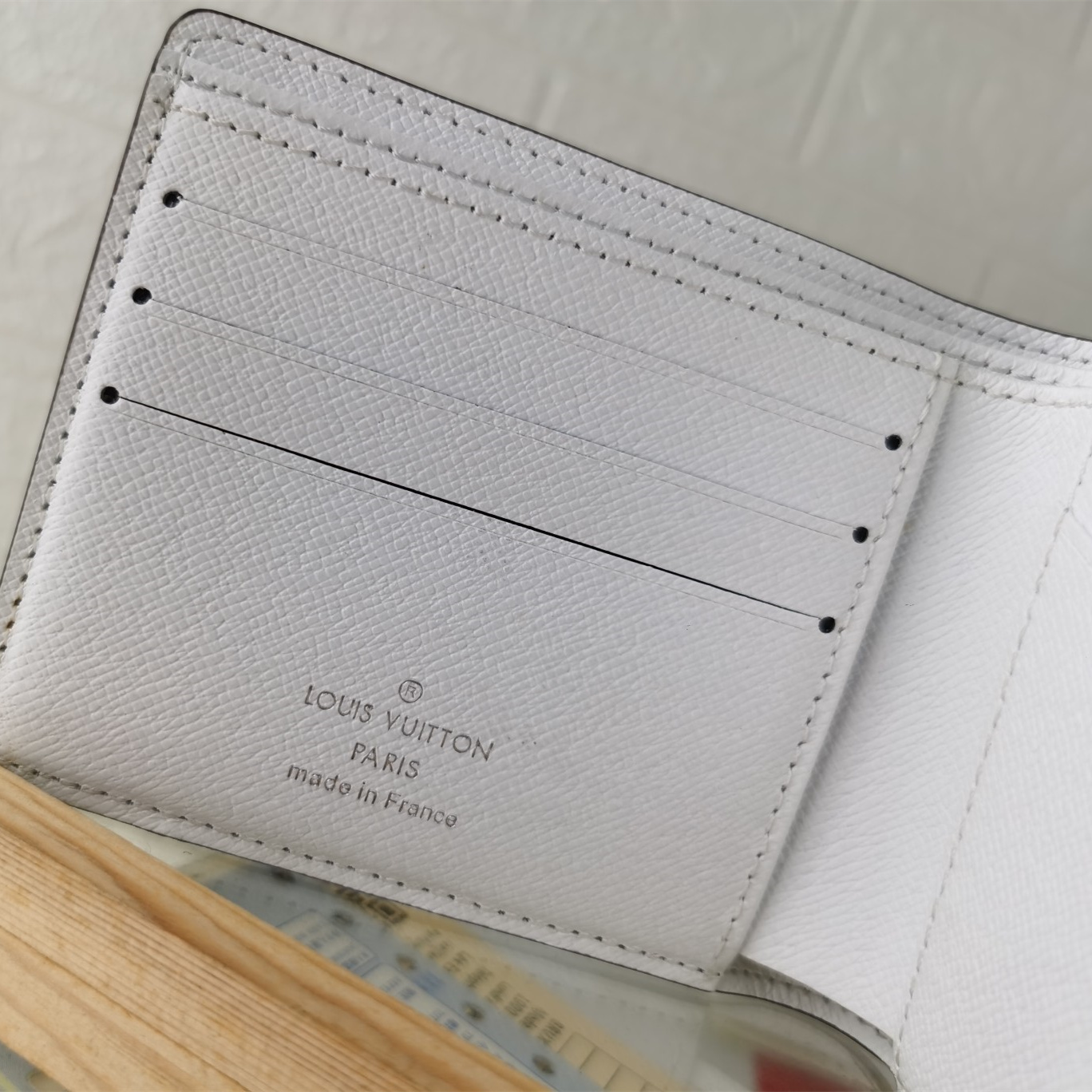 Designer Monogram Multiple White Wallet - Gorchic - $44.99