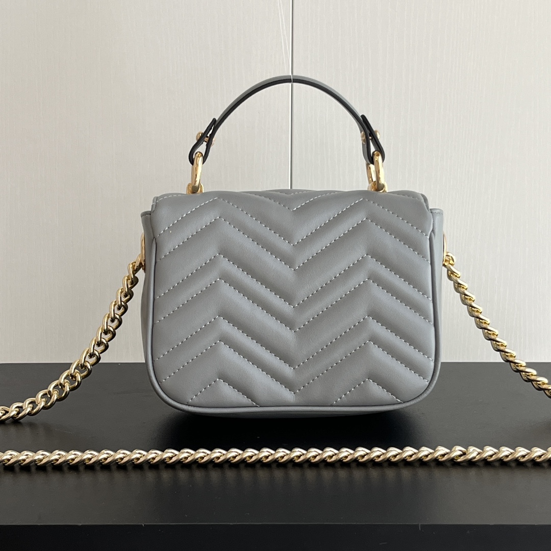 Double-G GG Marmont Mini Top Handle bag - Gorchic - $128.99