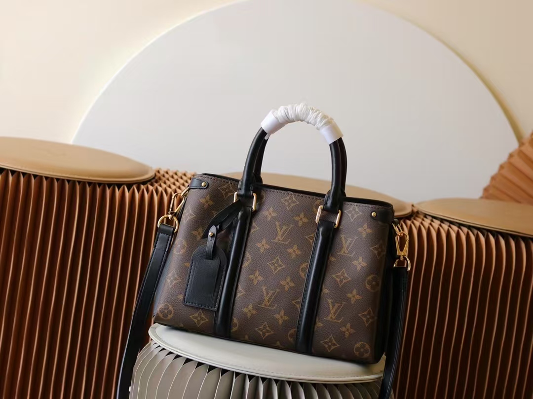 Designer Monogram Soufflot BB Black Bag - Gorchic - $127.99