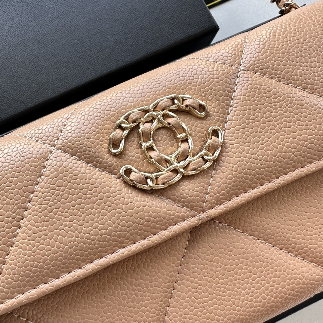 CC Inspired Chain Shoulder Crossbody Small Bag - Apricot Bag - Gorchic - $109.99