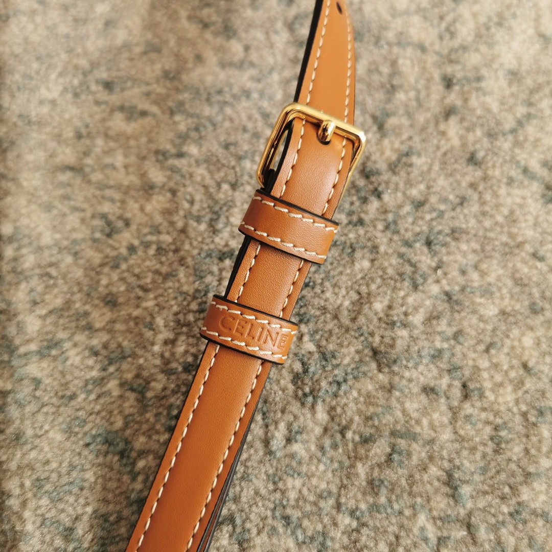 CL shoulder bag claude in shiny calfskin brown - Bag - Gorchic - $113.99