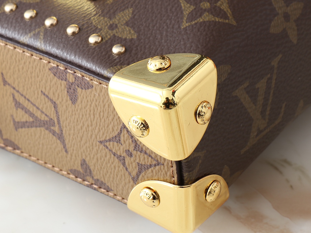 Designer Monogram Slim Trunk Monogram Canvas Bag - Gorchic - $122.99