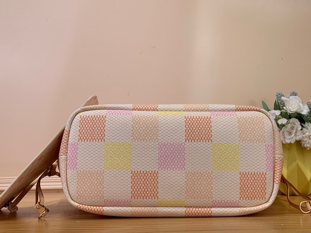 Designer Monogram Neverfull MM Pastel Medium Shopping Bag - Gorchic - $124.99