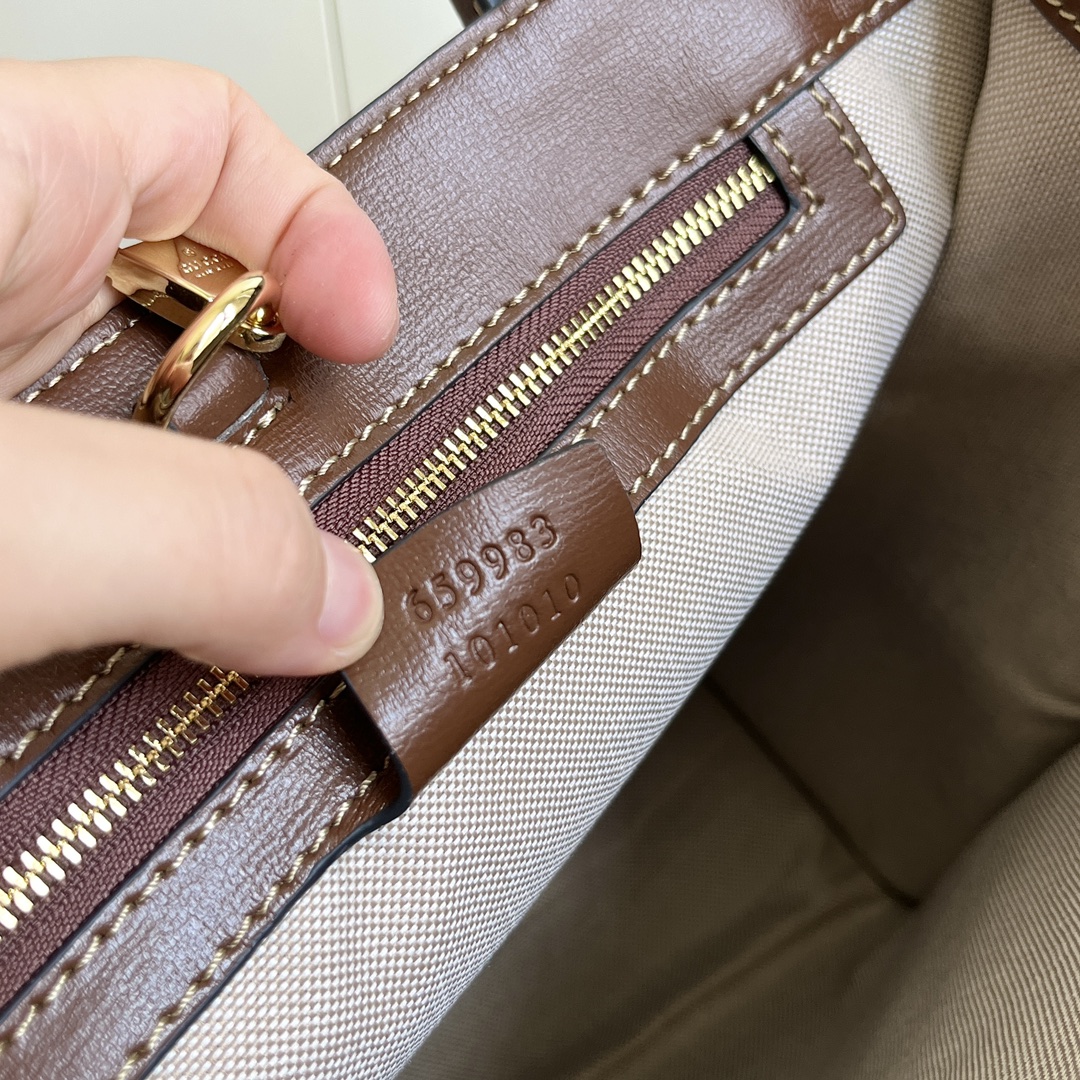 Double-G Retro Shopper - Khaki Bag - Gorchic - $135.99