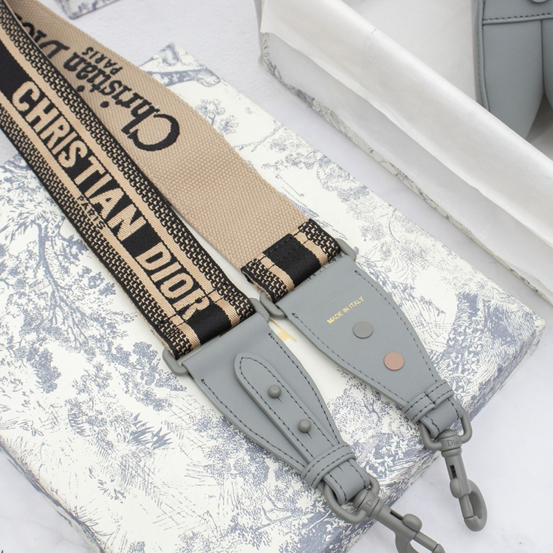 D Inspired SADDLE Bag Gray Ultramatte Calfskin M0446ILLO_M41G - Bag - Gorchic - $138.99