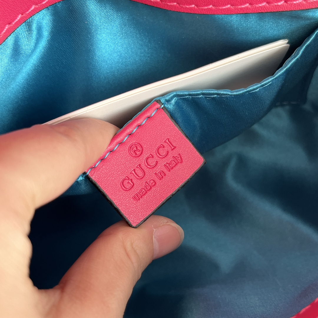 Double-G GG Marmont Veet Collection - Red Cherry Blossom Bag - Gorchic - $131.99