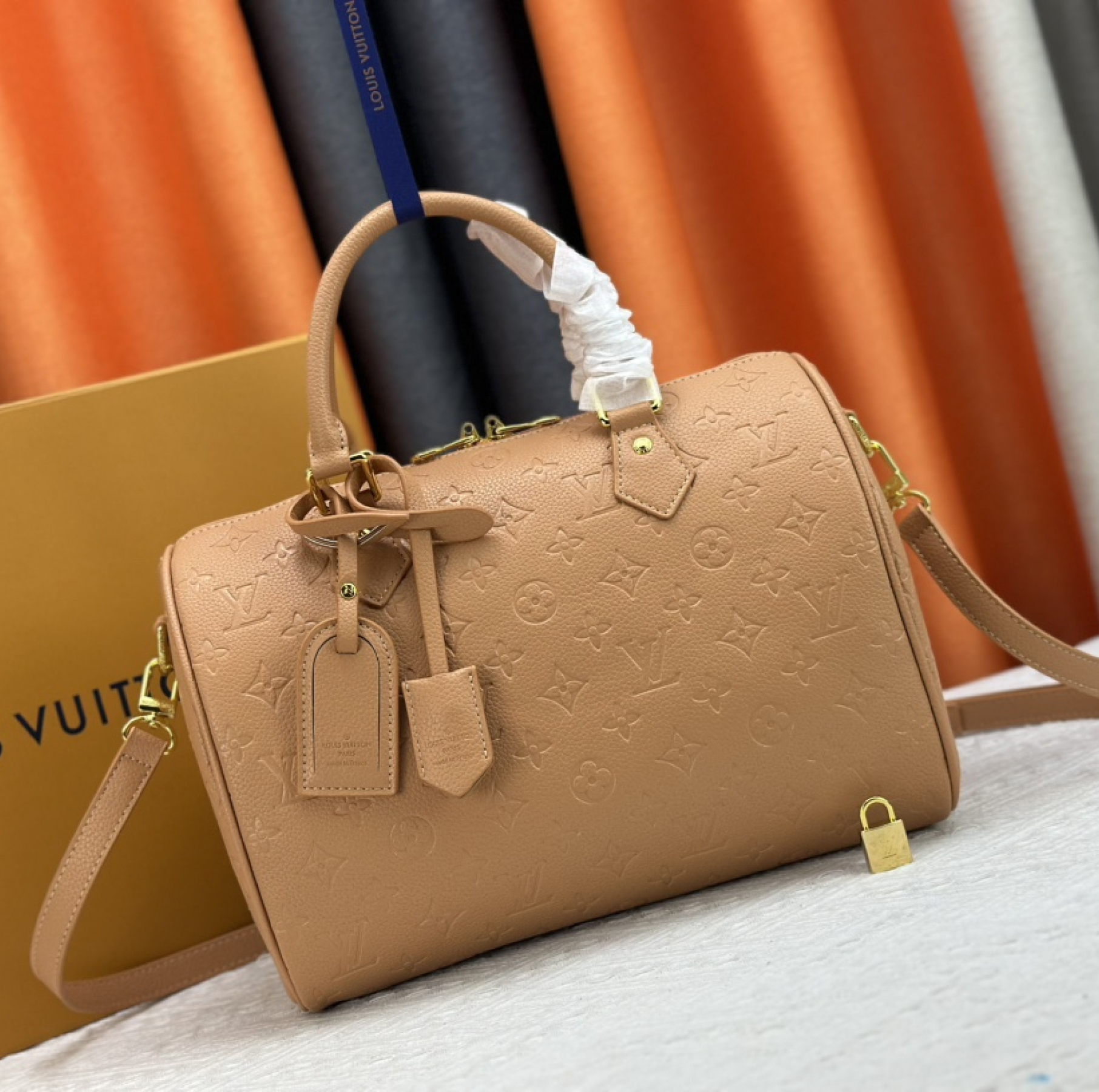 Designer Monogram Speedy Soft 30 -Brown Bag - Gorchic - $144.99