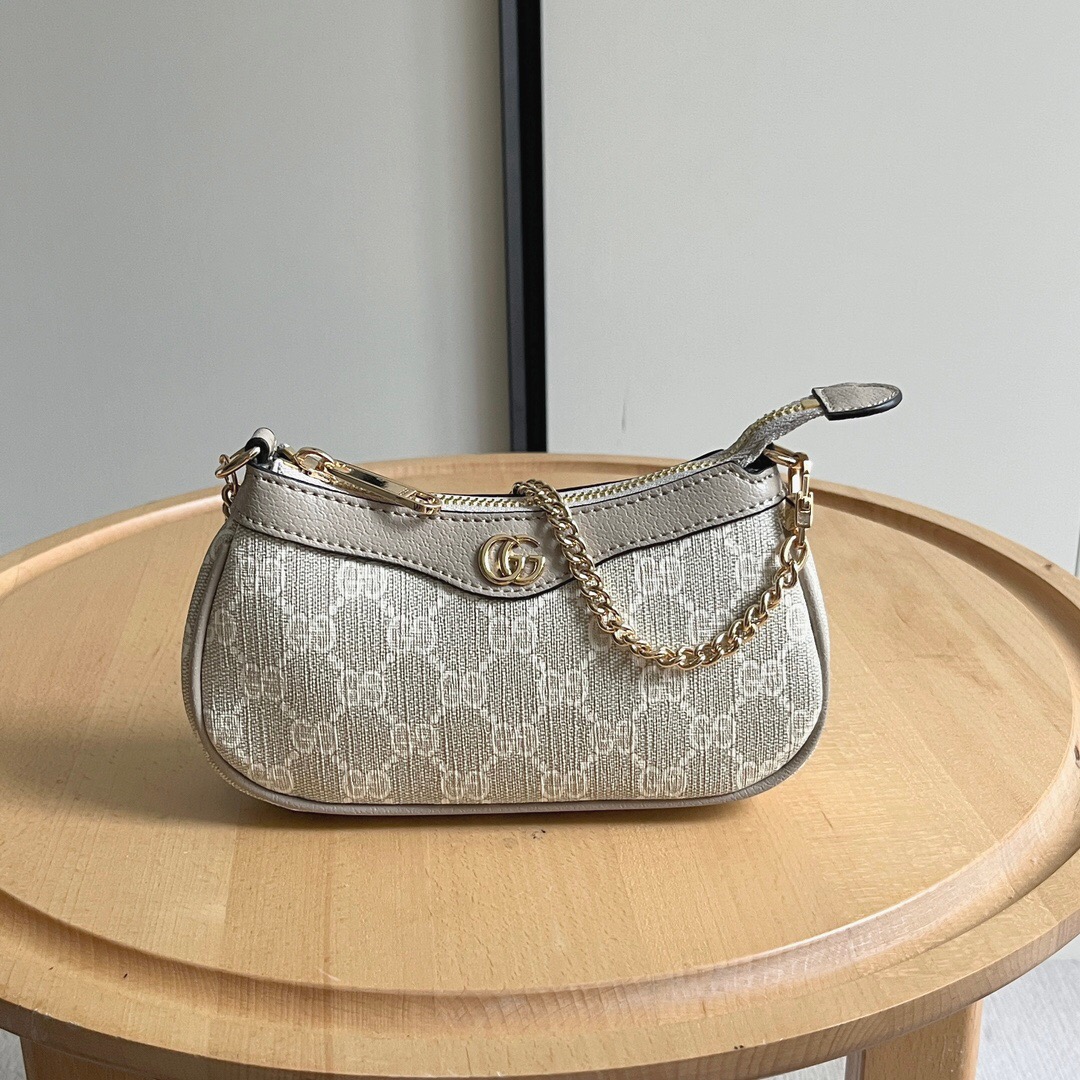 Double-G Ophidia Collection Handbag - Beige And White Bag - Gorchic - $108.99