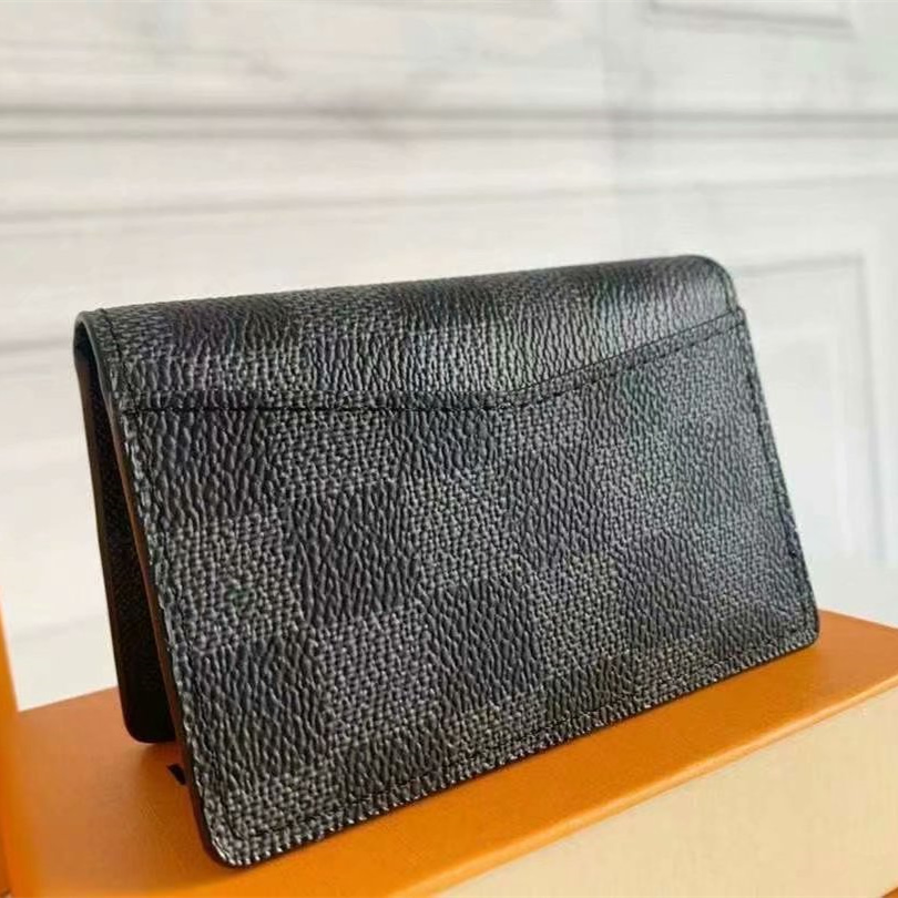 Designer Monogram Pocket Organizer Black Wallet - Gorchic - $39.99