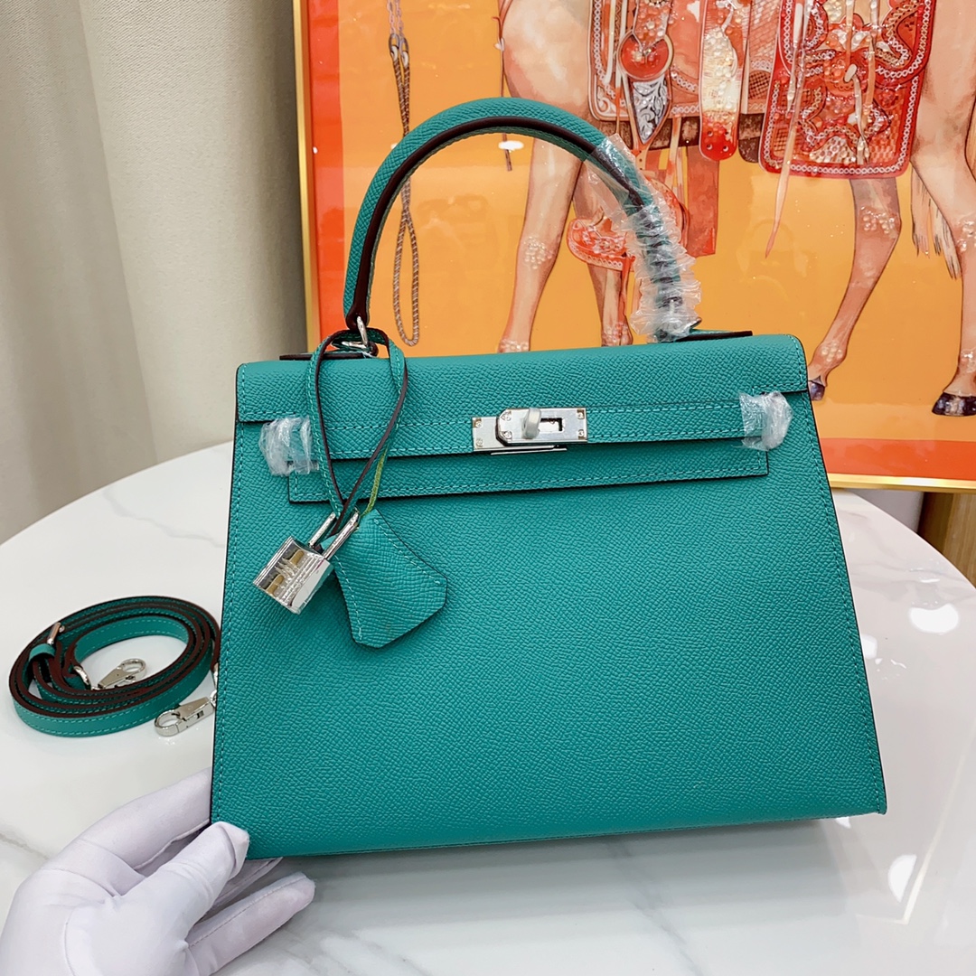 H-Inspired Kelly Haze Light Green Silver Hardware - Bag - Gorchic - $156.99