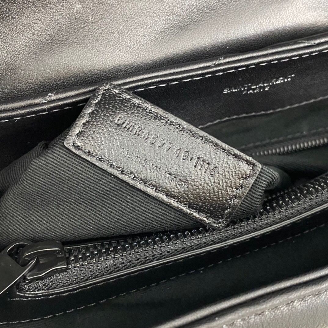 Lady Designer Loulou medium quilted leather shoulder bag black - Bag - Gorchic - $132.99