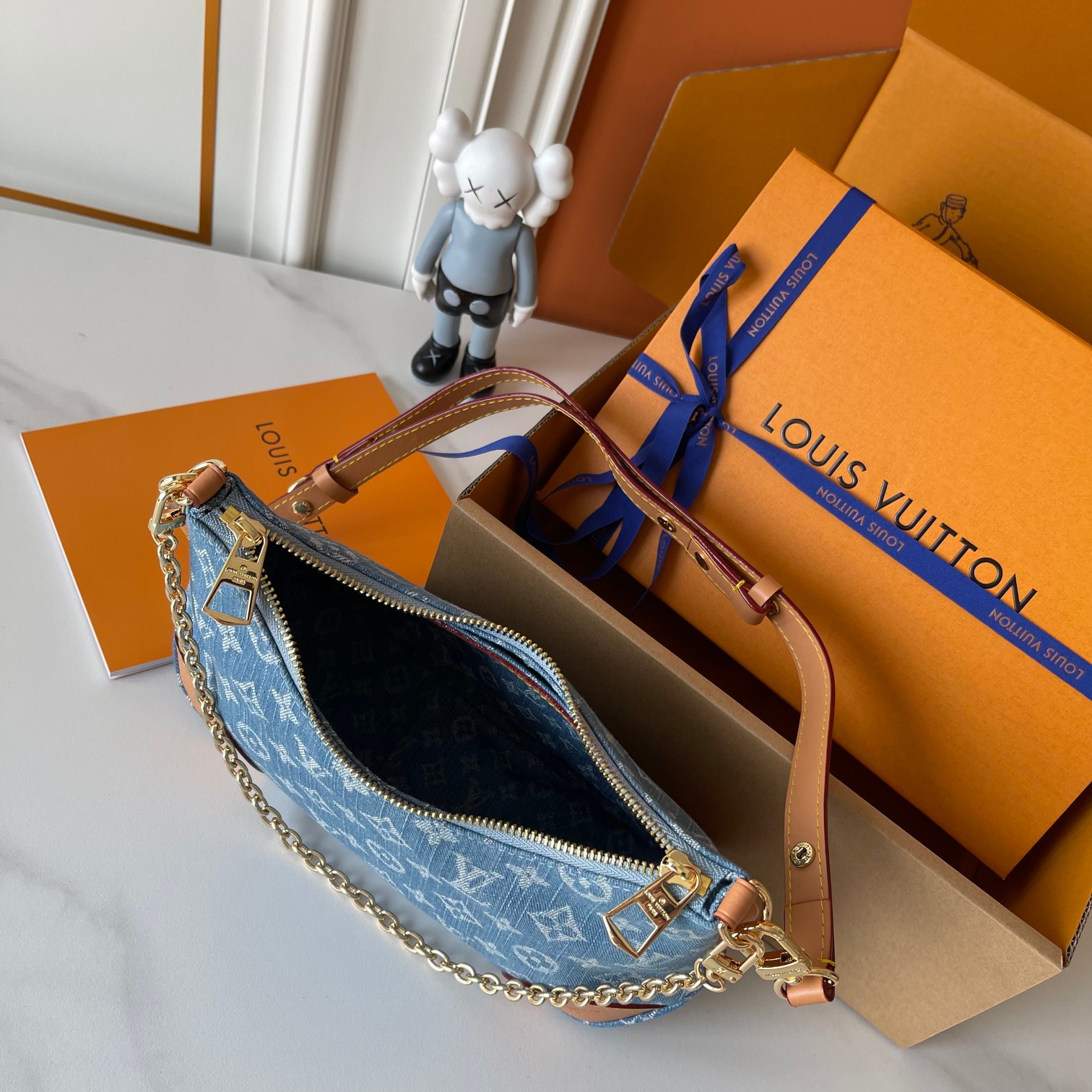 Designer Monogram Boulogne PM Denim - Bag - Gorchic - $116.99