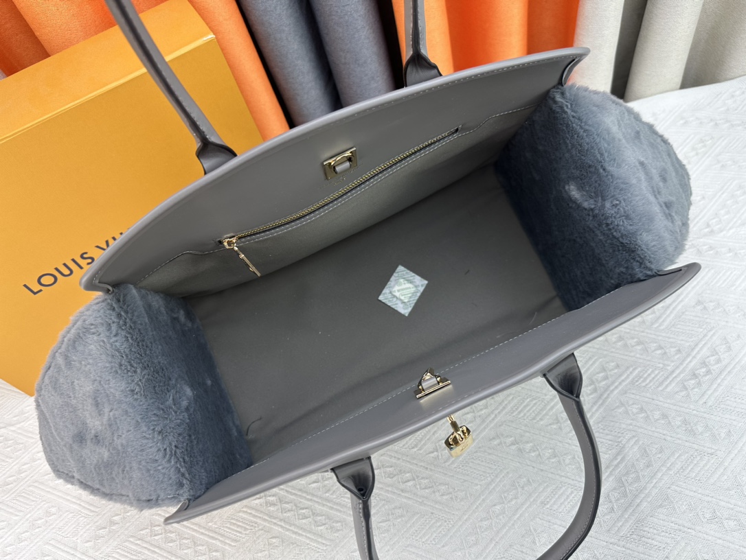 Designer Monogram City Steamer Large Handbag - Grey Bag - Gorchic - $164.99