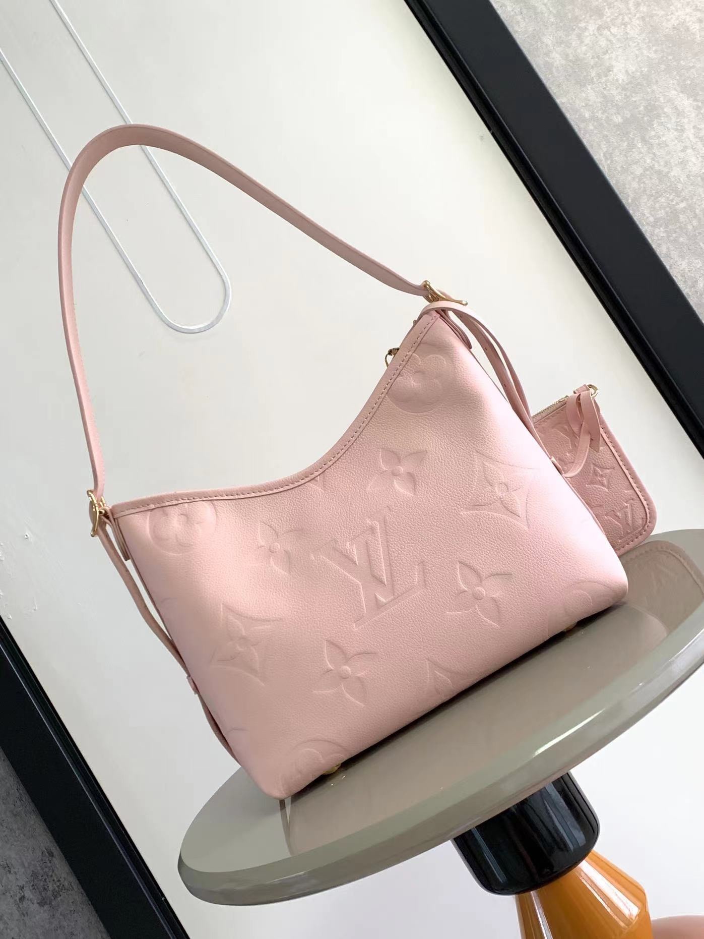 Designer Monogram  CarryAll PM - Pink Bag - Gorchic - $114.99