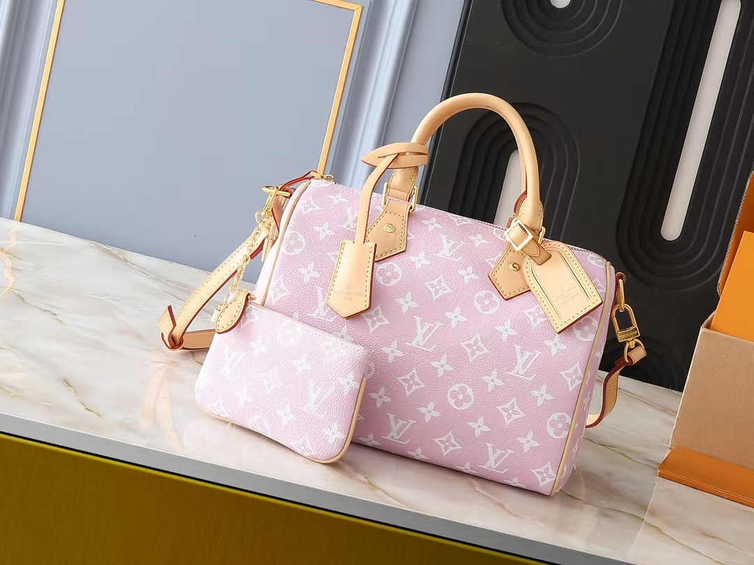 Designer Monogram  Speedy P9 Bandoulière  25 Candy Pink - Bag - Gorchic - $132.99