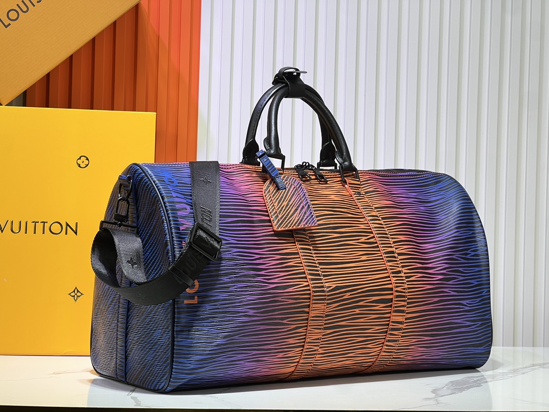 Designer Monogram Keepall Bandoulière 50 Gradient Electric Sun - Bag - Gorchic - $165.99