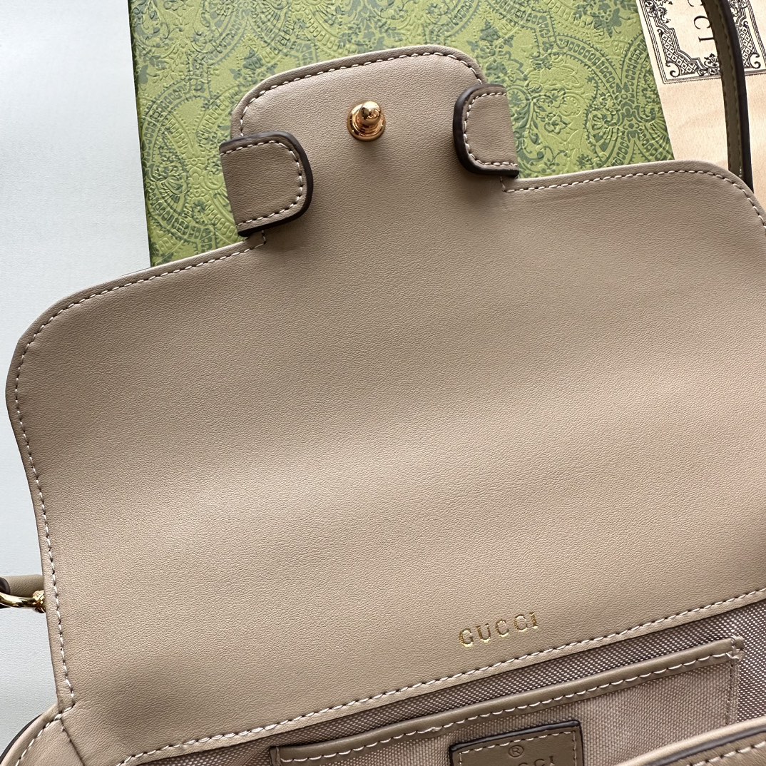 Double-G Horsebit 1955 Small Grey Shoulder Bag - Gorchic - $121.99