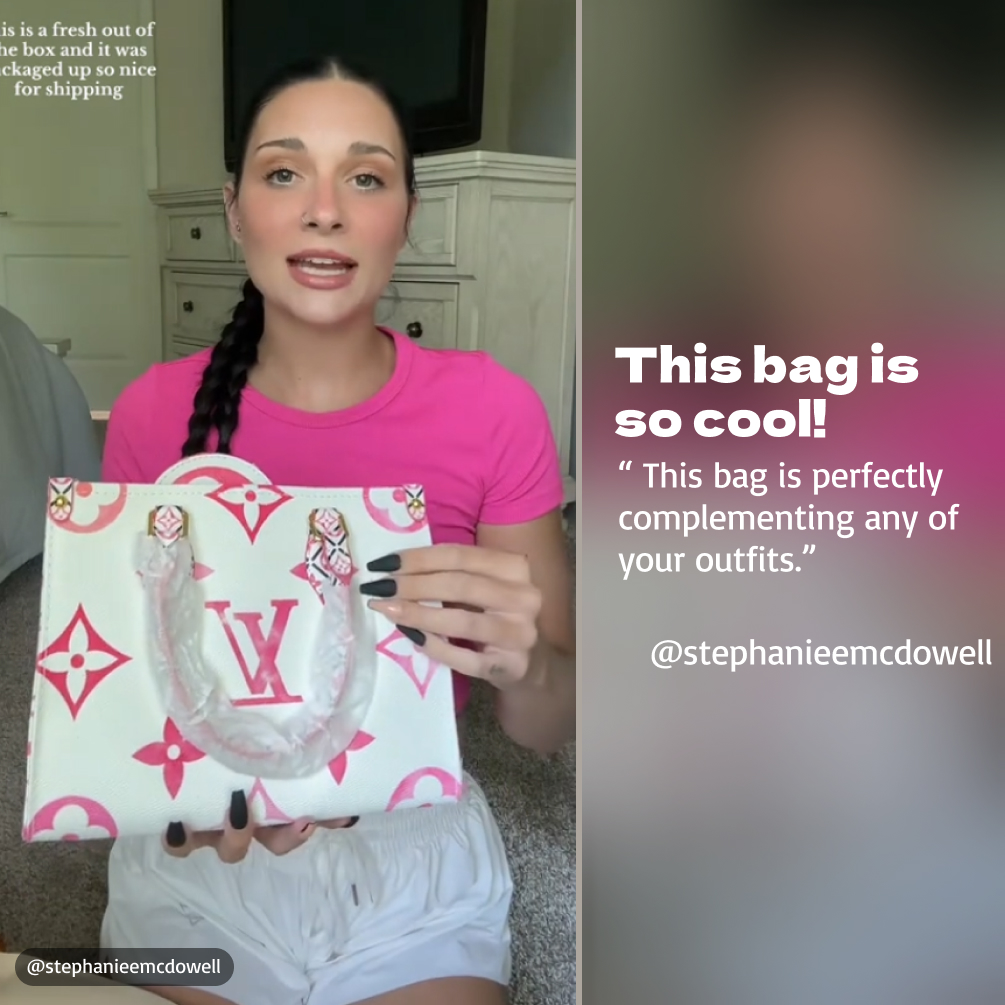 Designer Monogram Canvas Onthego Bag - Gorchic - $114.99