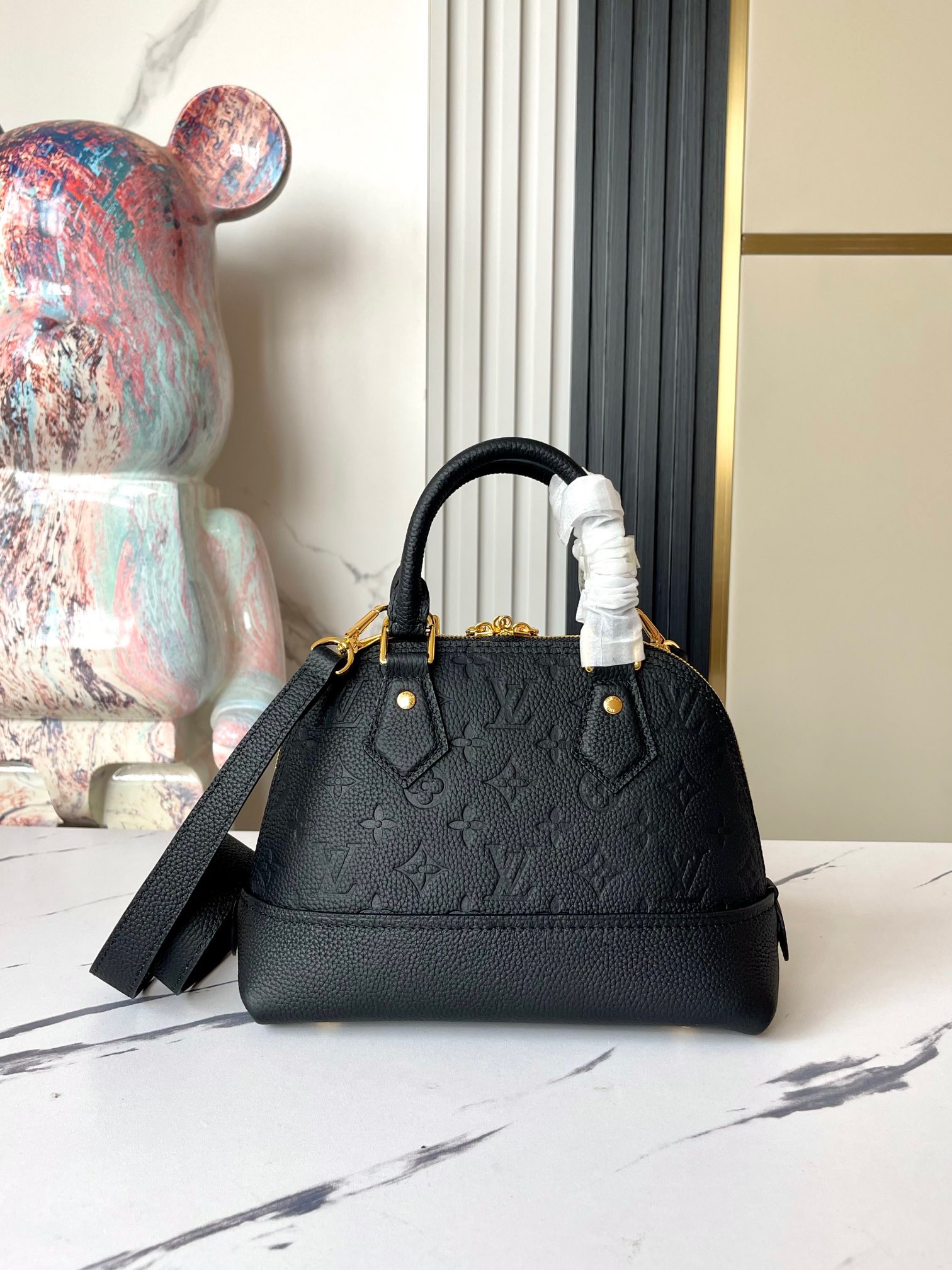 Designer Monogram Alma BB 2way bag Monogram Empreinte Leather - Bag - Gorchic - $146.99