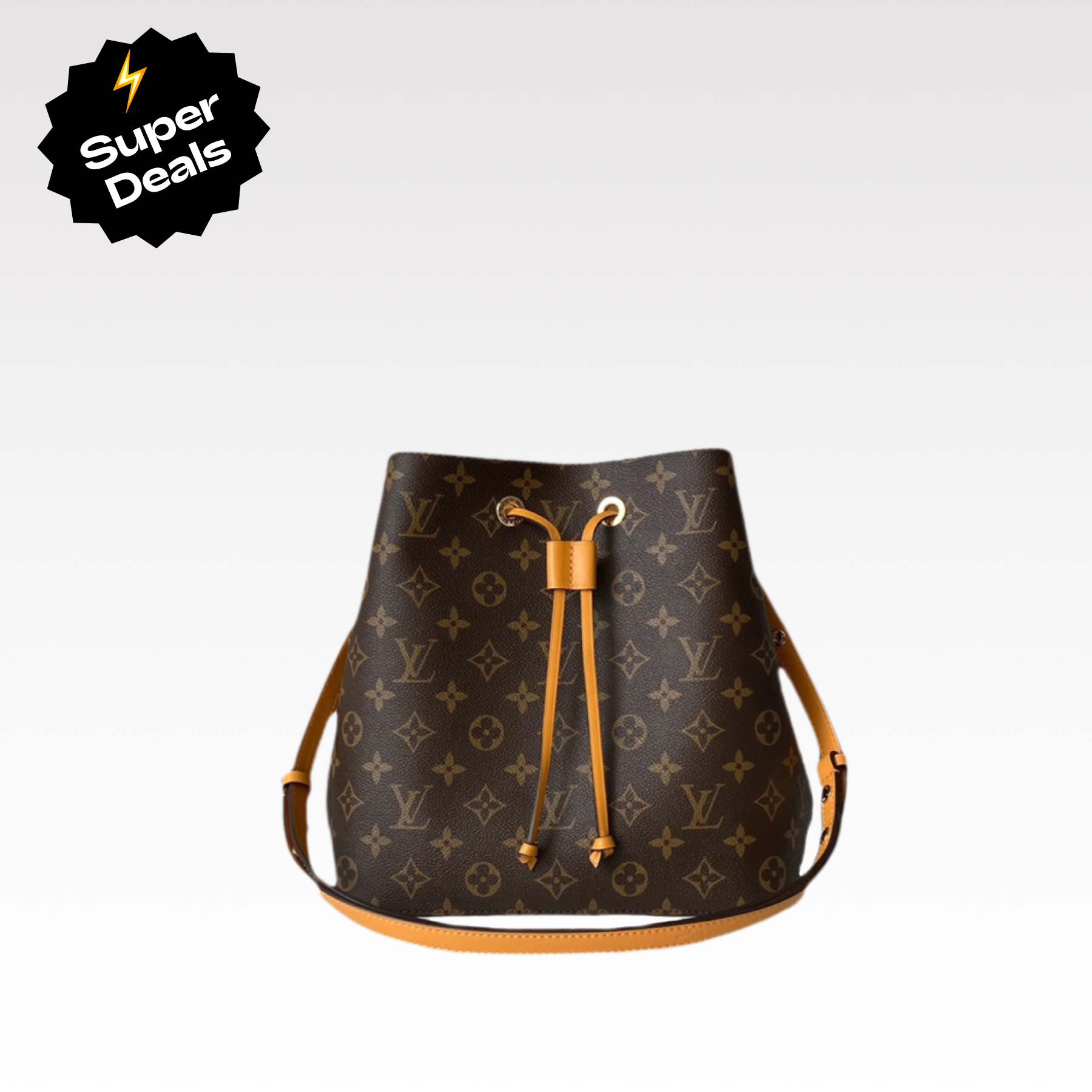 Designer Monogram  NeoNoe MM Bucket Bag - Gorchic - $110.99