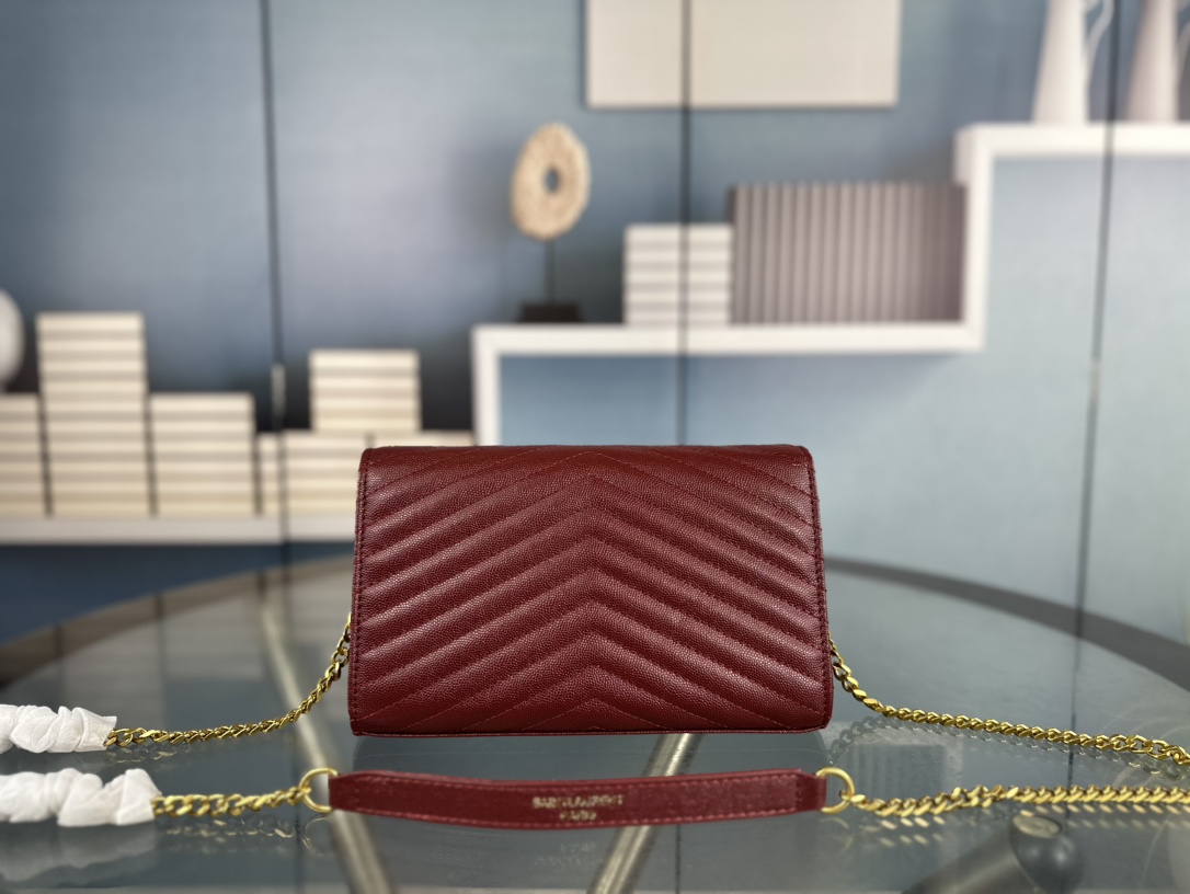 Lady Designer Fashion Cassandre Envelope - Merlot Red - Gorchic - $119.99