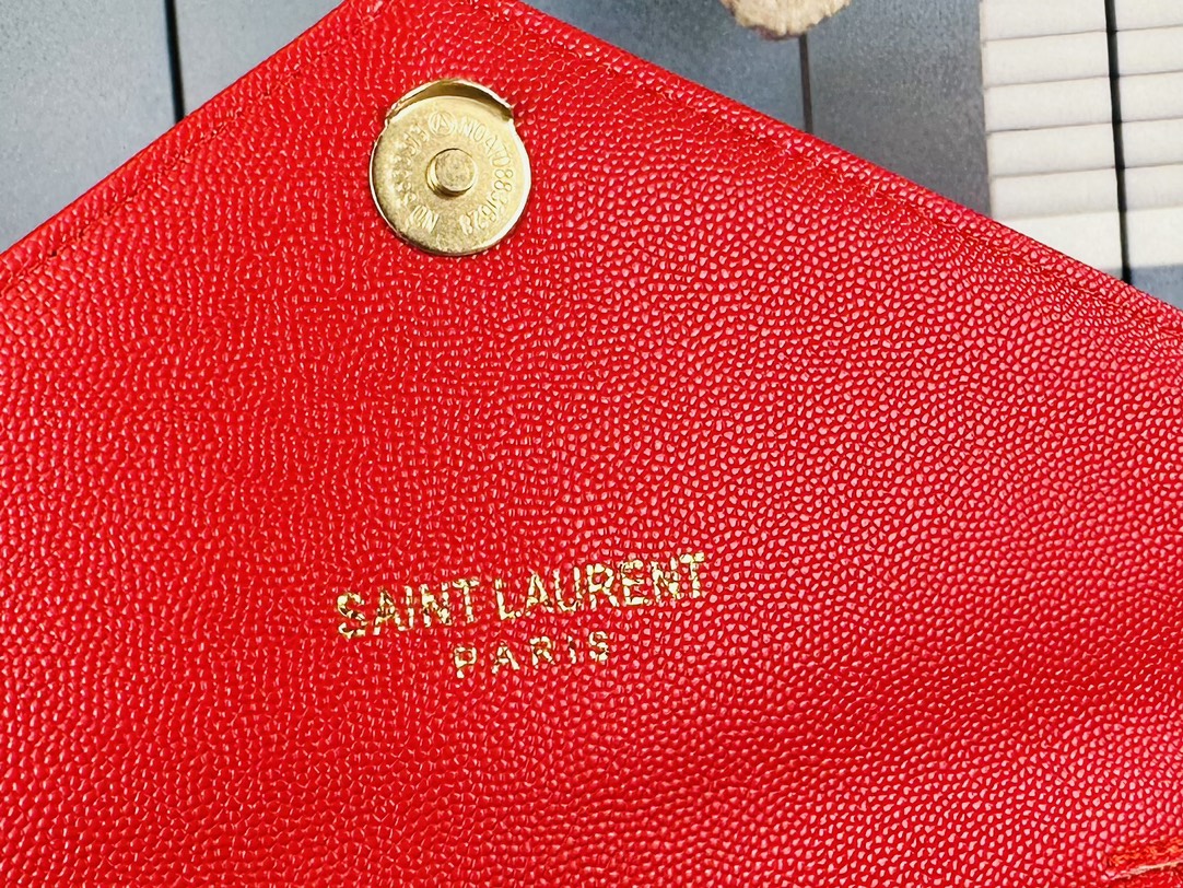 Lady Designer Fashion Cassandre Envelope - Red - Gorchic - $119.99