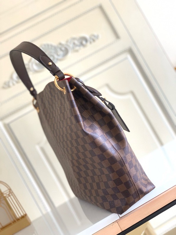 Designer Monogram Graceful MM Damier Ebene Canvas Shoulder Bag-Ebene Bag - Gorchic - $120.99