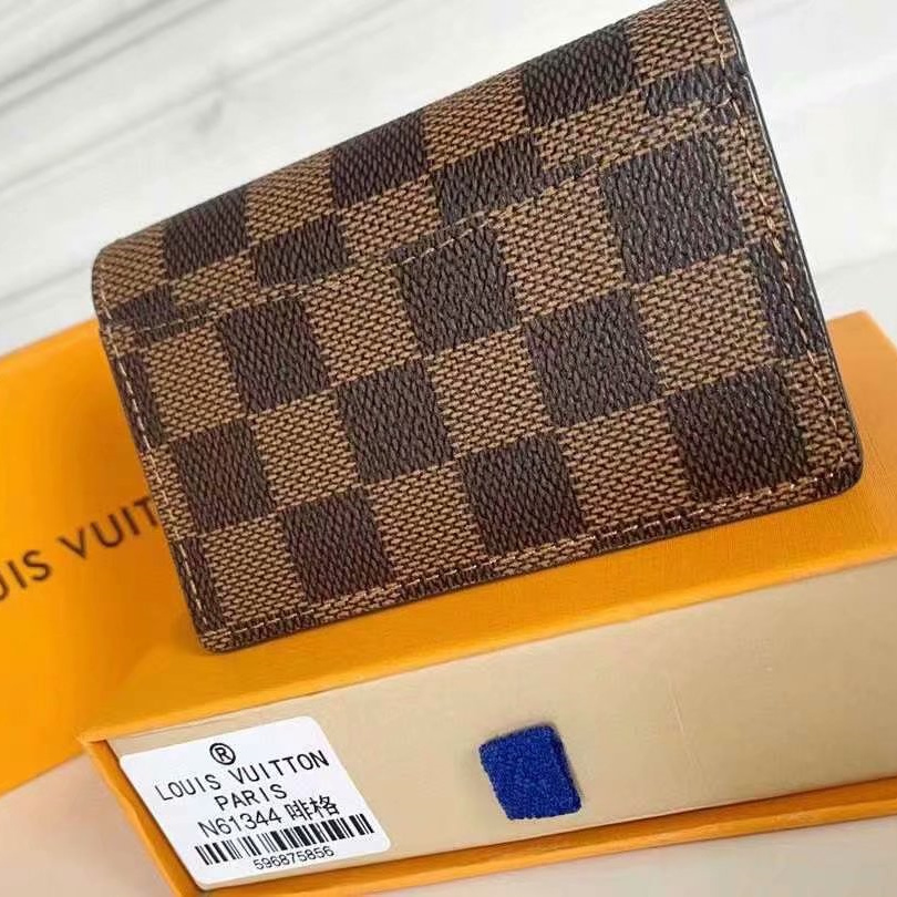 Designer Monogram Pocket Organizer Damier Graphite Canvas Wallet - Gorchic - $110.99