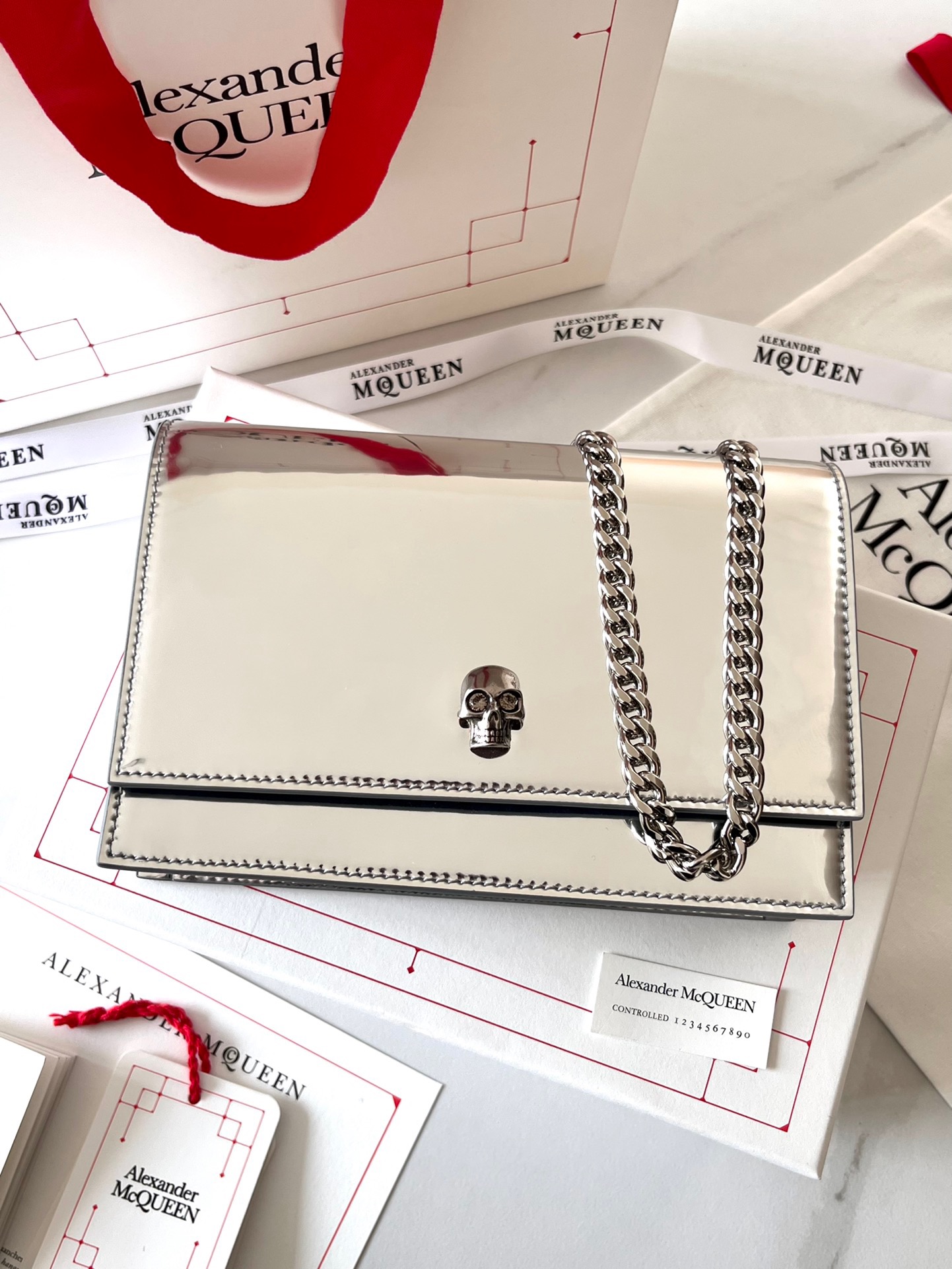 Alexander McQueen Sliver Cross-body Bags - Bag - Gorchic - $297.99