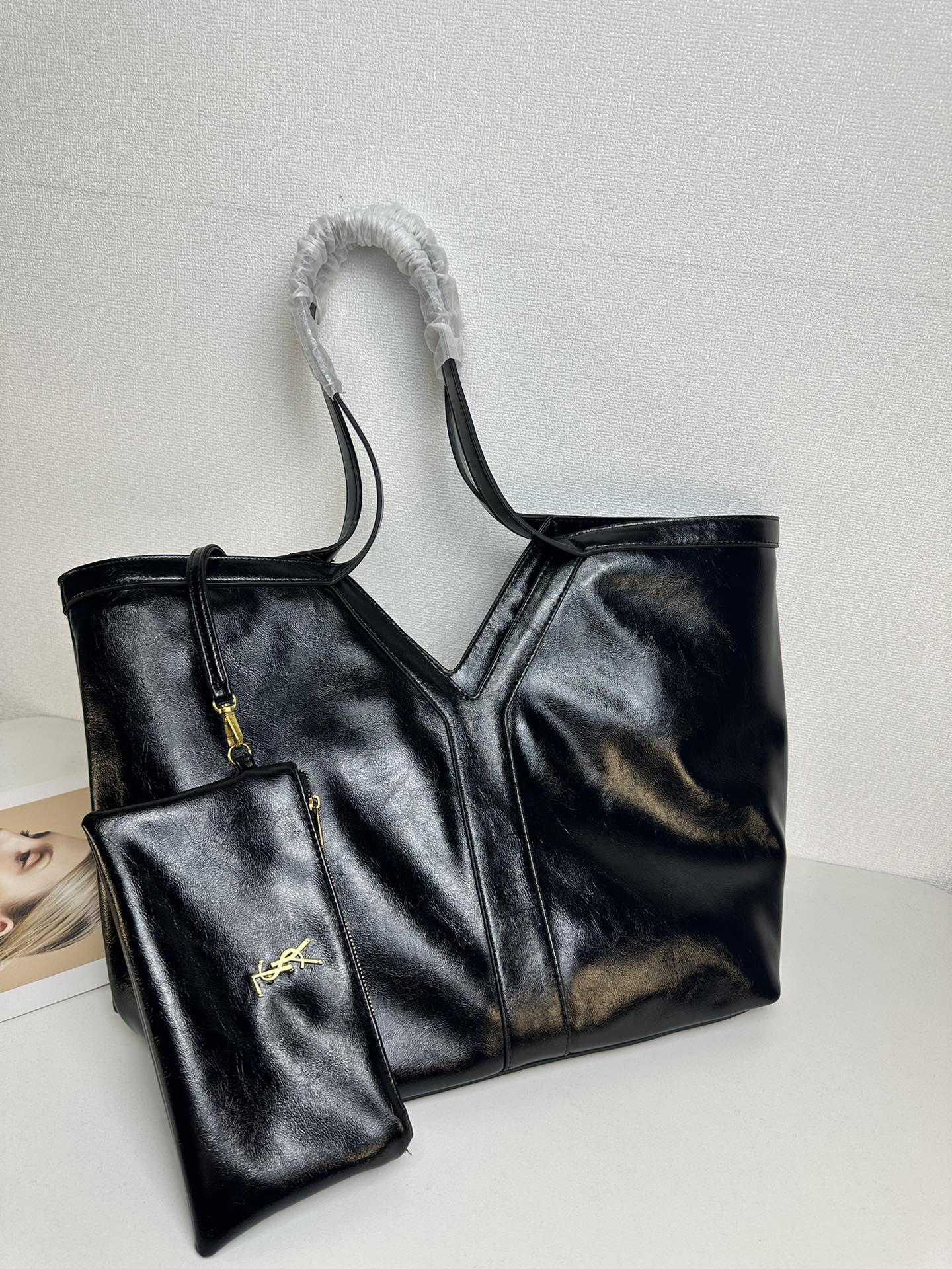 Lady Designer Oversized Tote Bag - Black Bag - Gorchic - $153.99