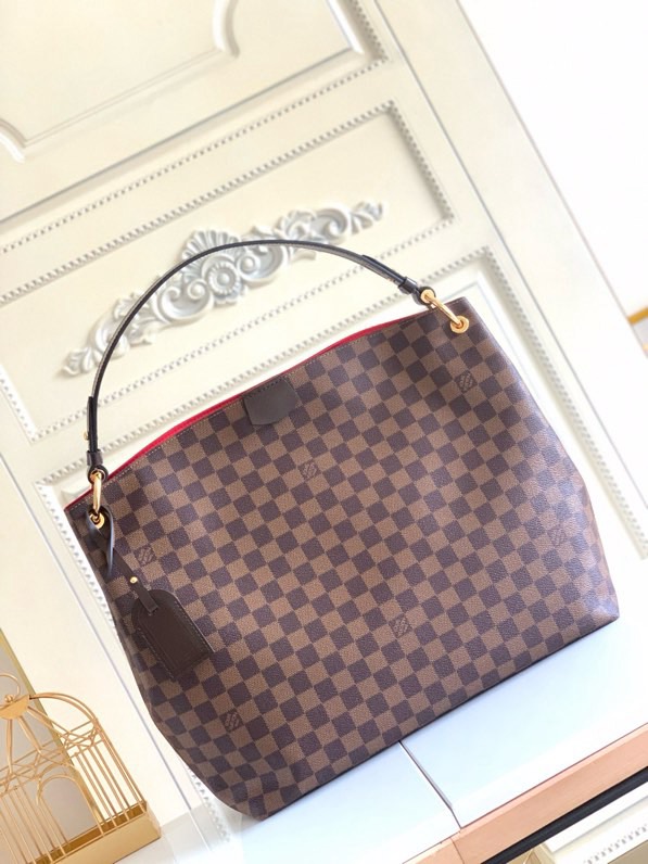 Designer Monogram Graceful MM Damier Ebene Canvas Shoulder Bag-Ebene Bag - Gorchic - $120.99