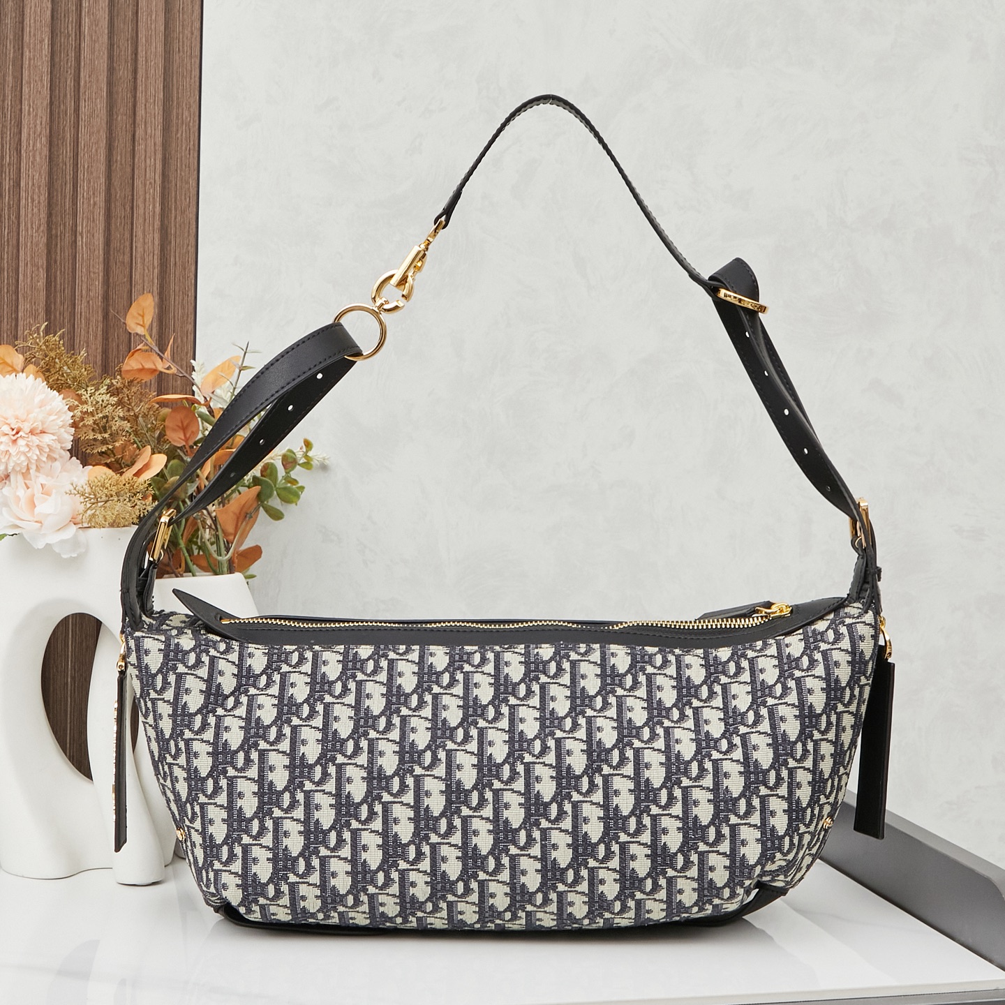 D Inspired D-Journey Bag -Blue D Inspired Oblique Jacquard - Gorchic - $132.99