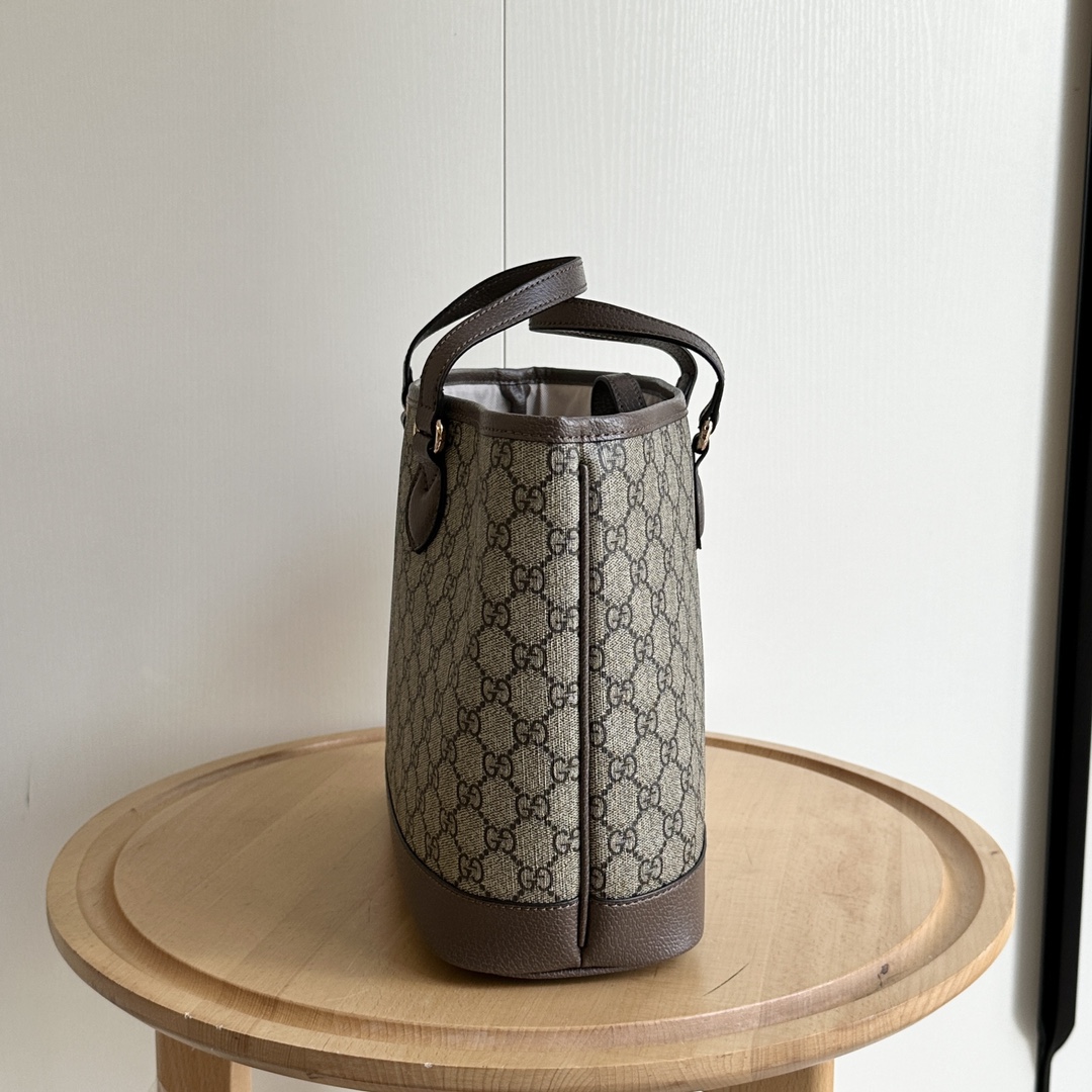 Double-G Ophidia Large Tote Bag -  Gray Bag - Gorchic - $135.99