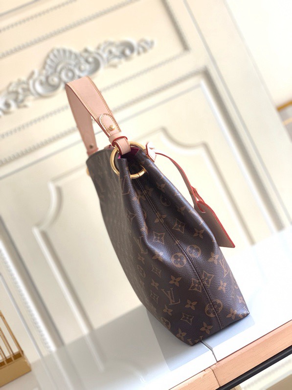 Designer Monogram Graceful PM Monogram Canvas Shoulder Bag - Gorchic - $116.99