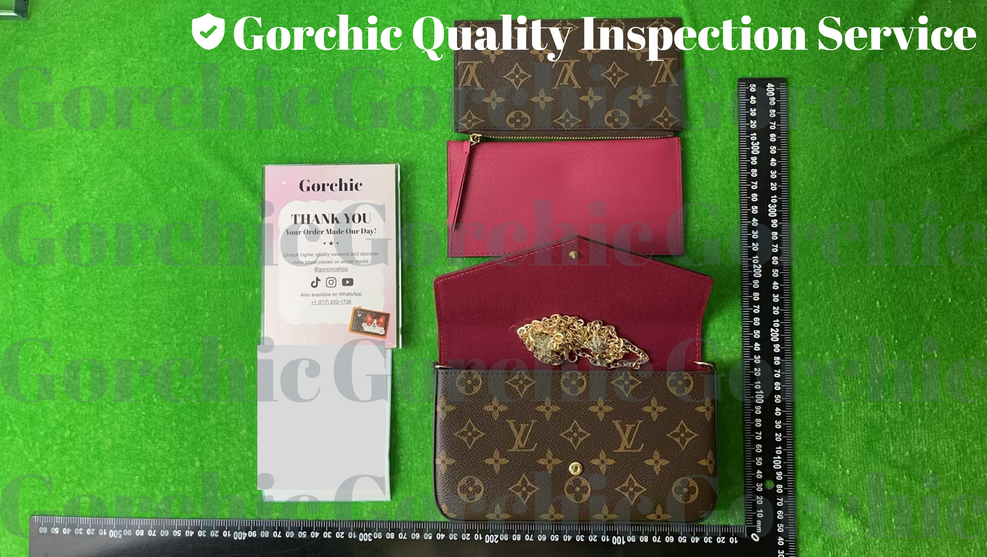 Designer Monogram  Félicie Pochette Bag - Gorchic - $77.99