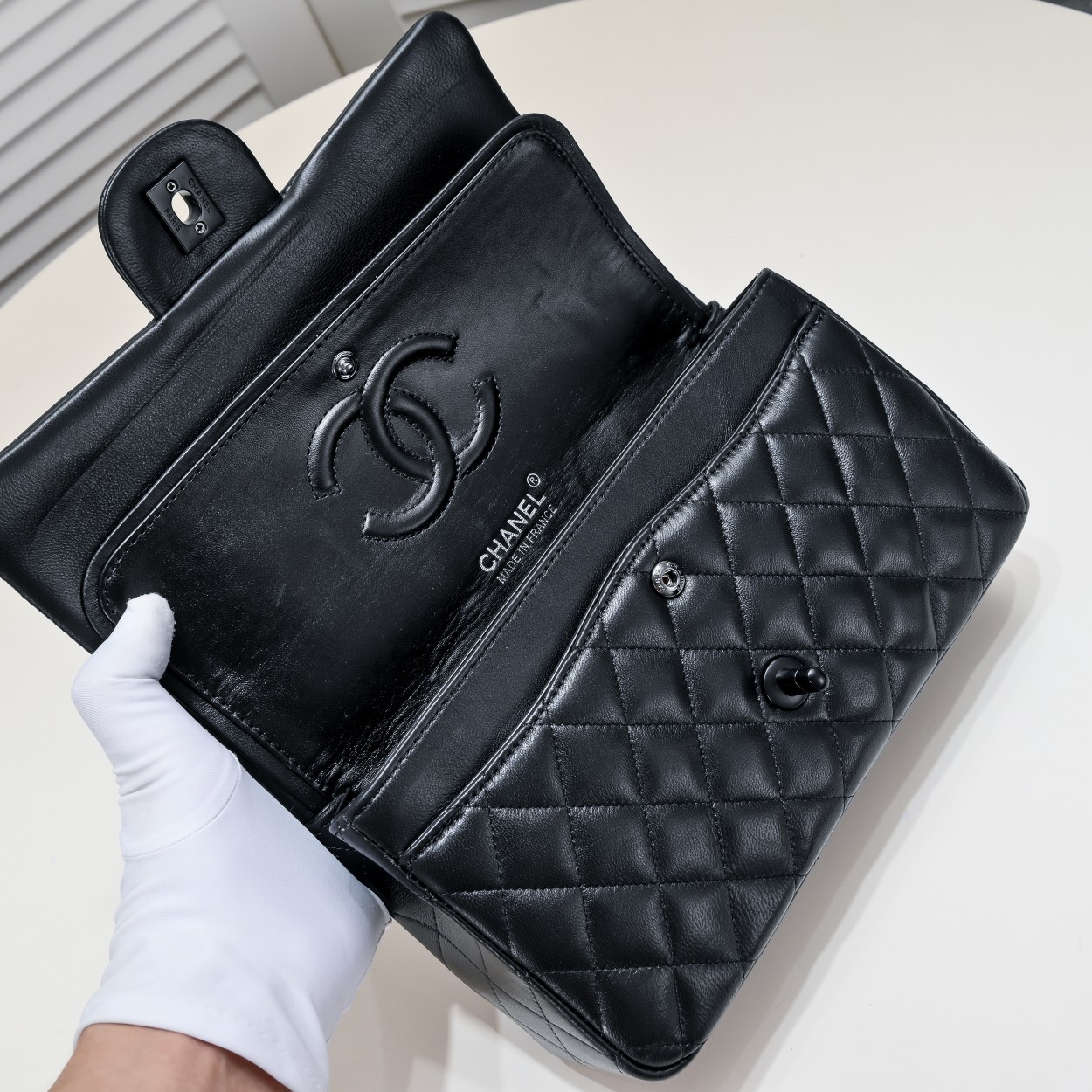 CC Inspired Classic Double Flap Bag Black Hardware - Bag - Gorchic - $122.99