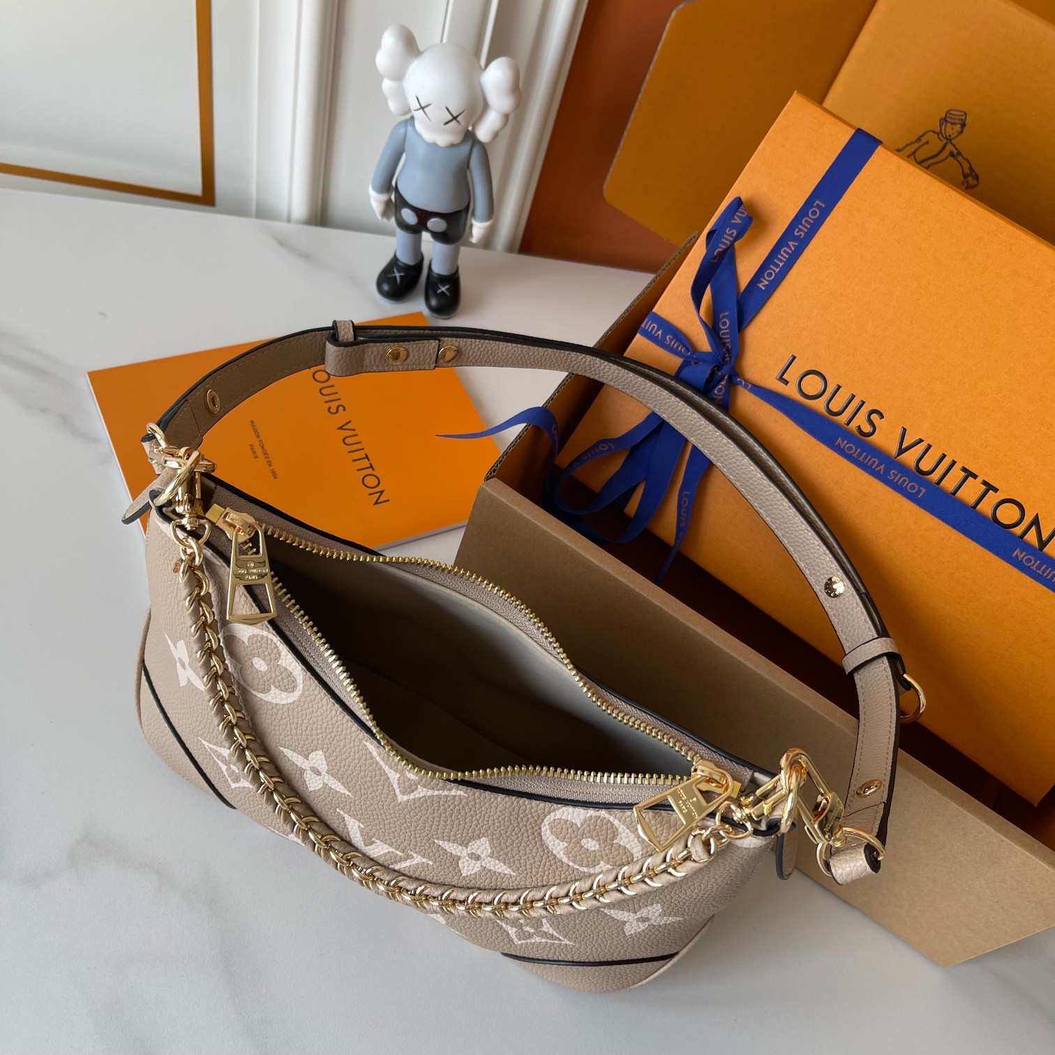 Designer Monogram Boulogne PM Beige - Bag - Gorchic - $116.99