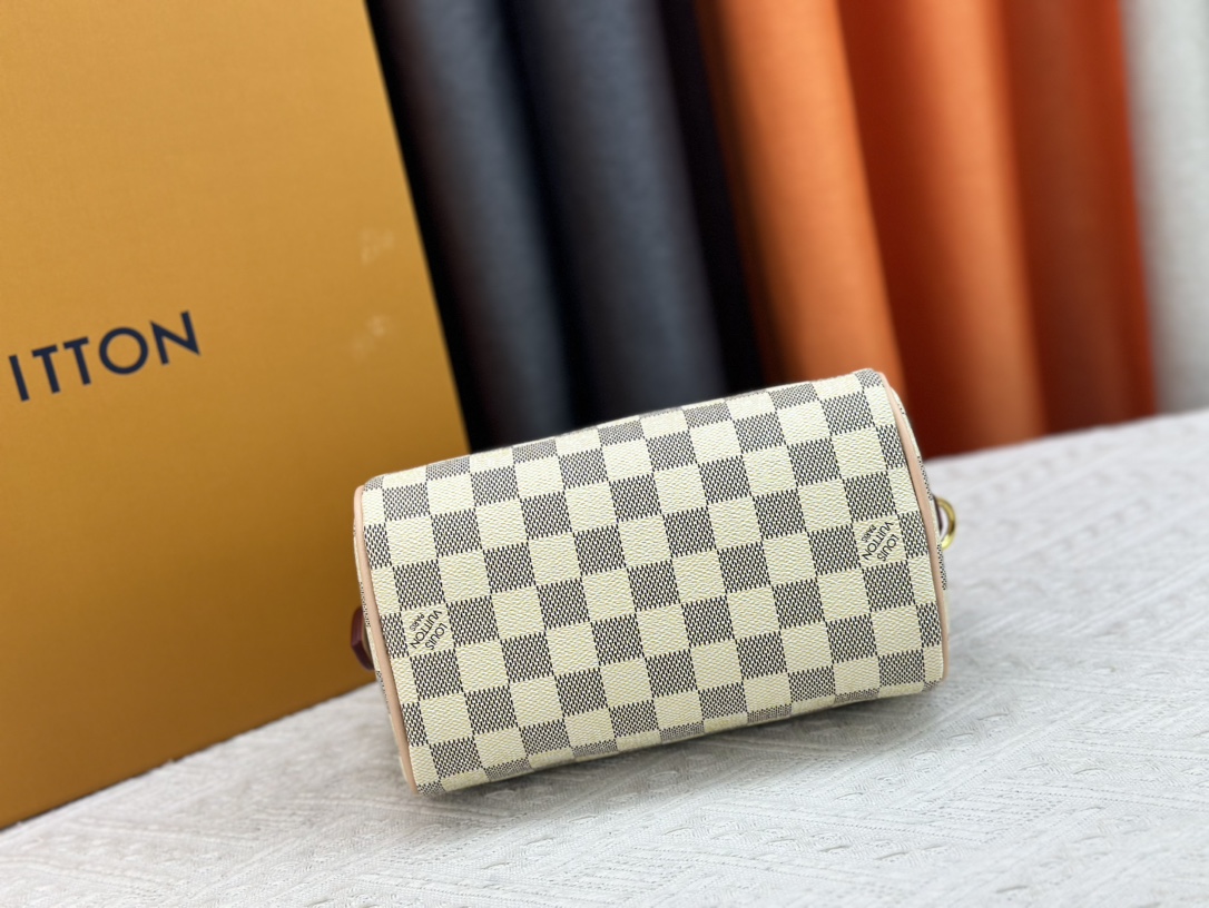 Designer Monogram Speedy Bandoulière 20 Damier Azur Canvas Women Handbag - Bag - Gorchic - $117.99