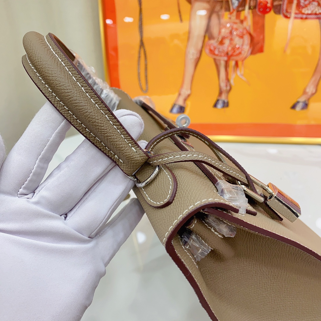 H-Inspired Kelly Haze Yellow Brown Silver Hardware - Bag - Gorchic - $156.99