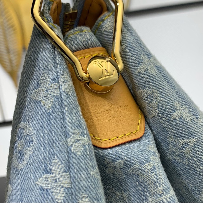 Designer Monogram Coussin Demin Small Handbag - Gorchic - $128.99