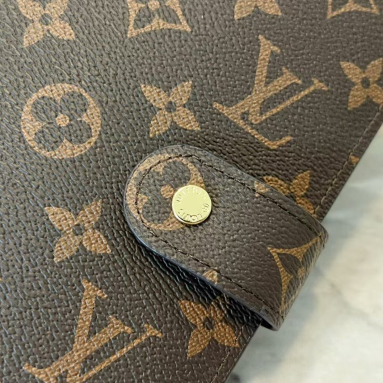 Designer Monogram Medium Ring Agenda Cover - Gorchic - $100.99