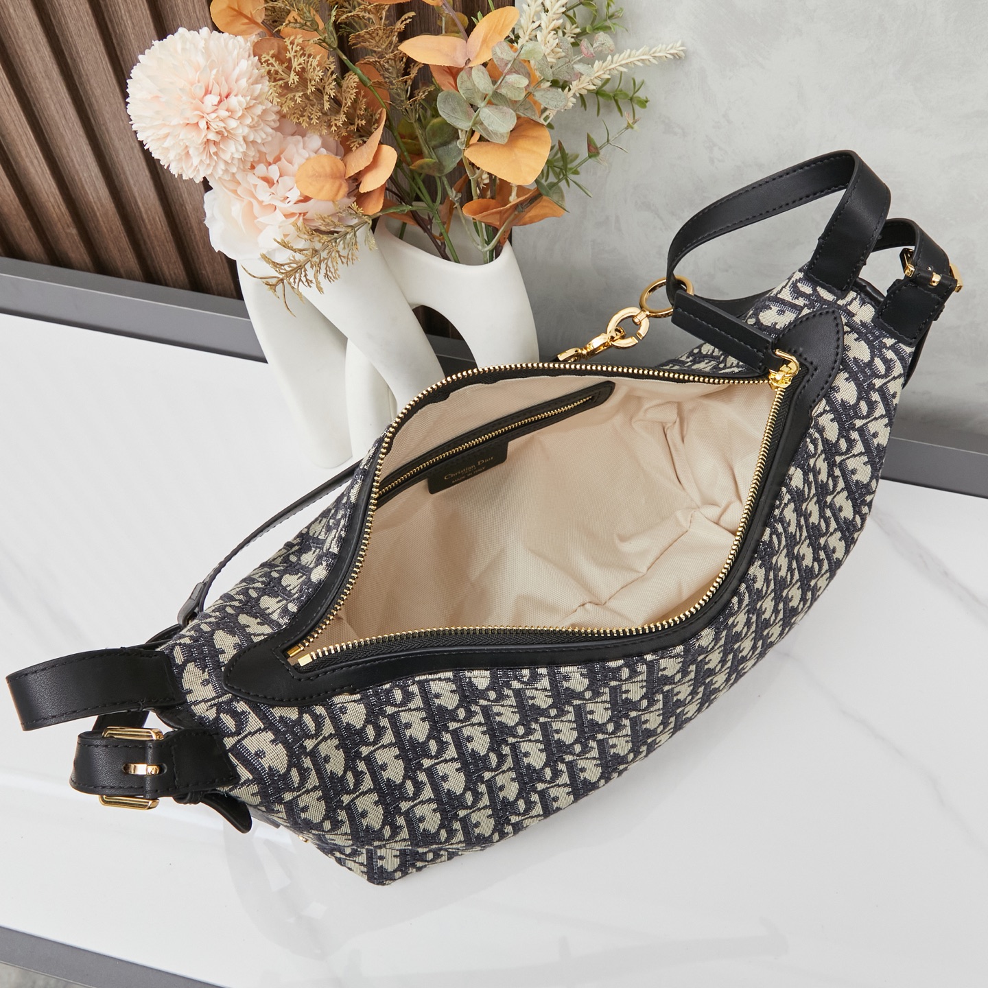 D Inspired D-Journey Bag -Blue D Inspired Oblique Jacquard - Gorchic - $132.99