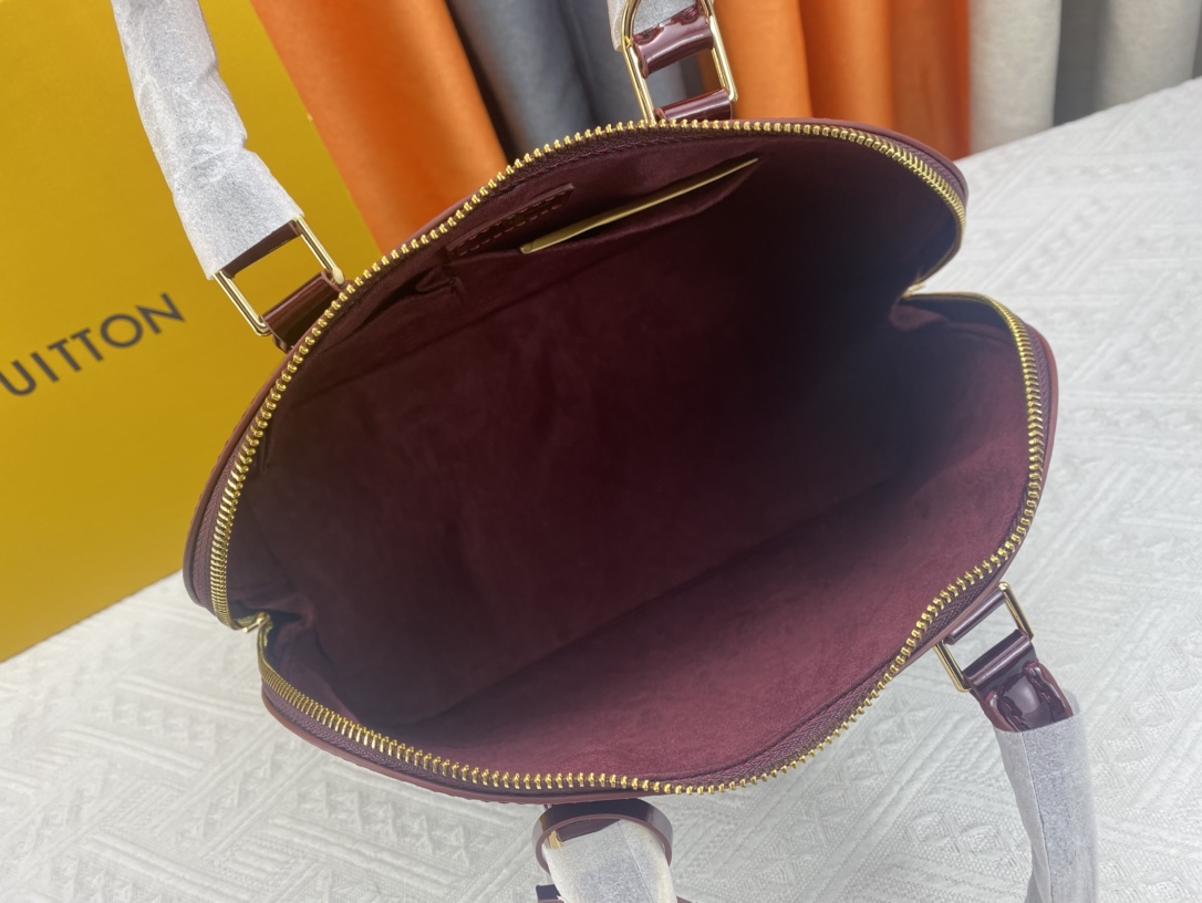 Designer Monogram Vernis Alma PM Bag - Gorchic - $132.99