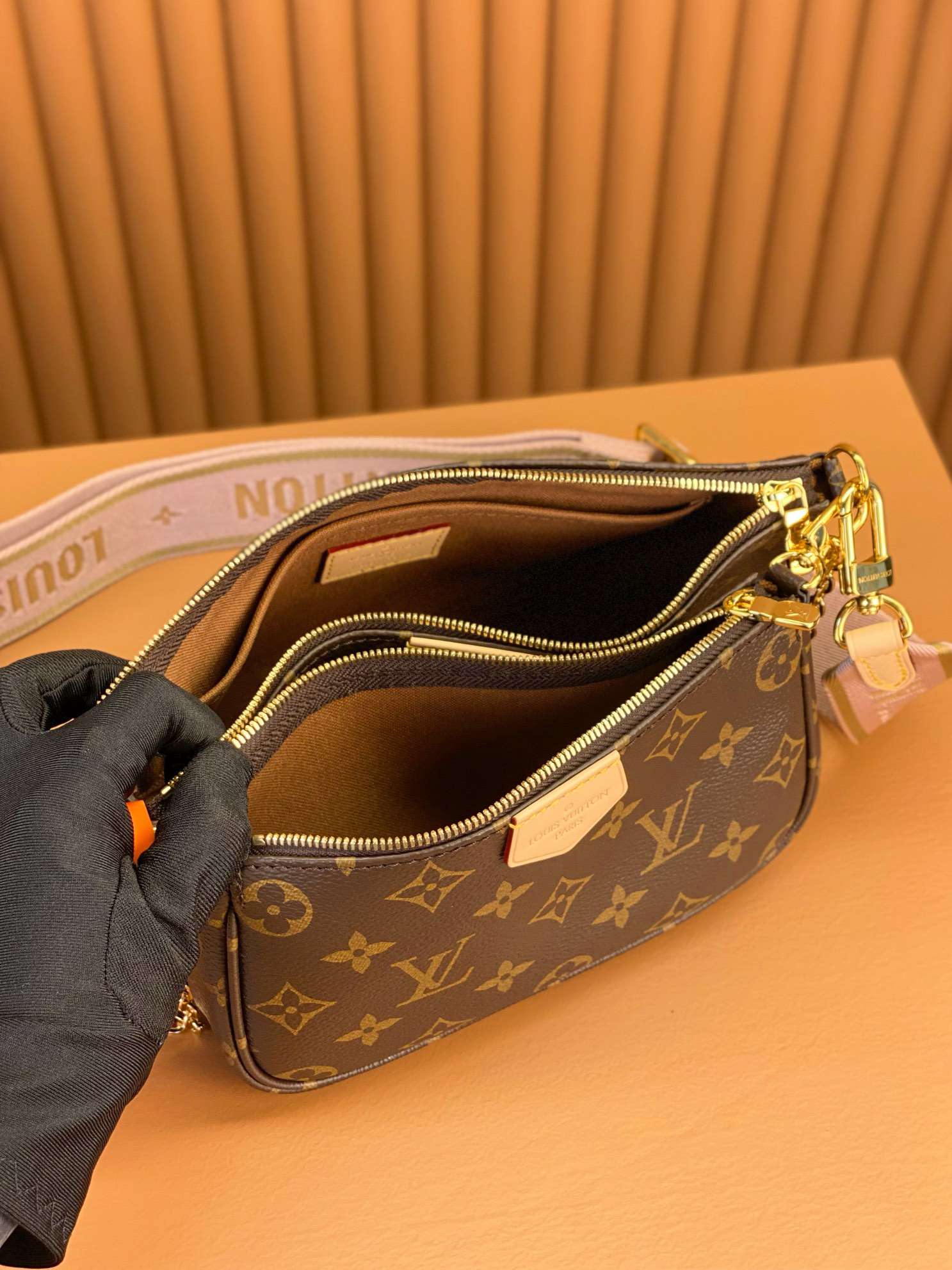 [TOP] Designer Bag Multi Pochette Accessoires Pink Strap Bag - Gorchic - $187.99