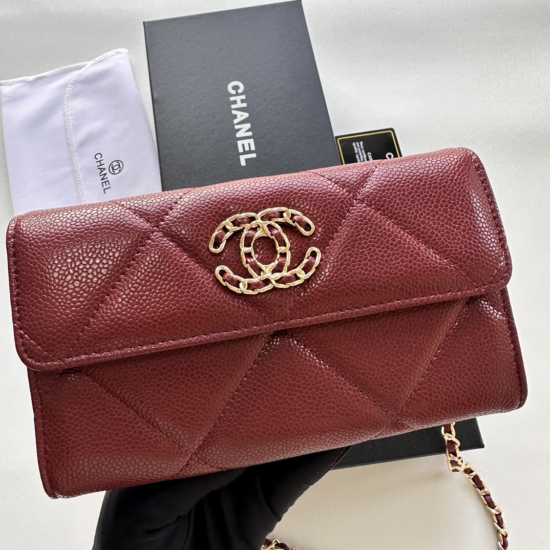 CC Inspired Chain Shoulder Crossbody Small Bag - Burgundy Bag - Gorchic - $109.99
