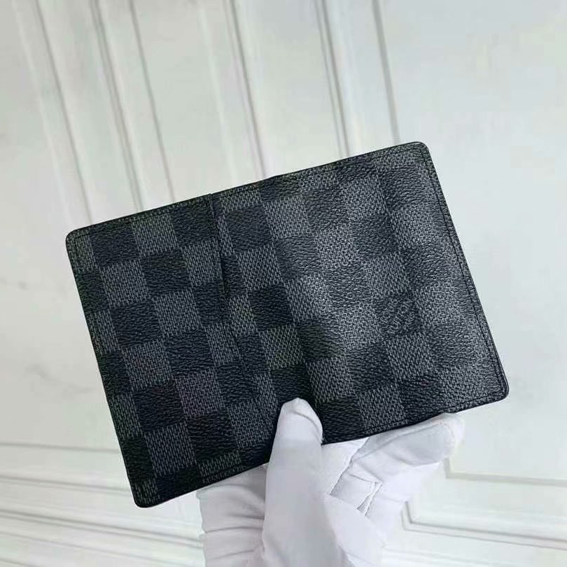 Designer Monogram Pocket Organizer Black Wallet - Gorchic - $39.99